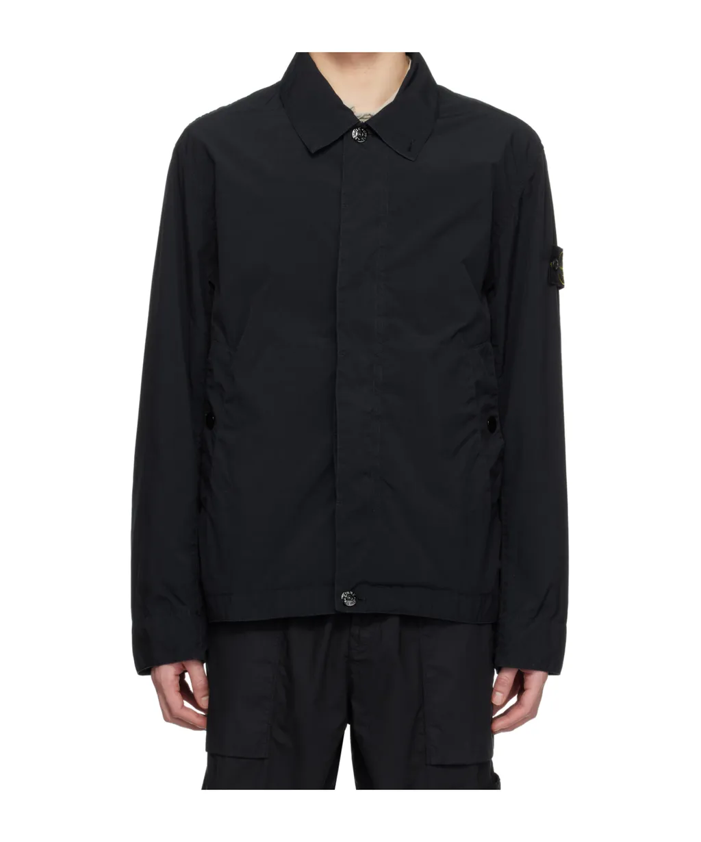 Stone Island Collared Logo Patch Jacket