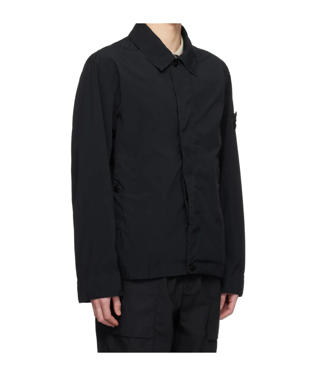 Stone Island Collared Logo Patch Jacket