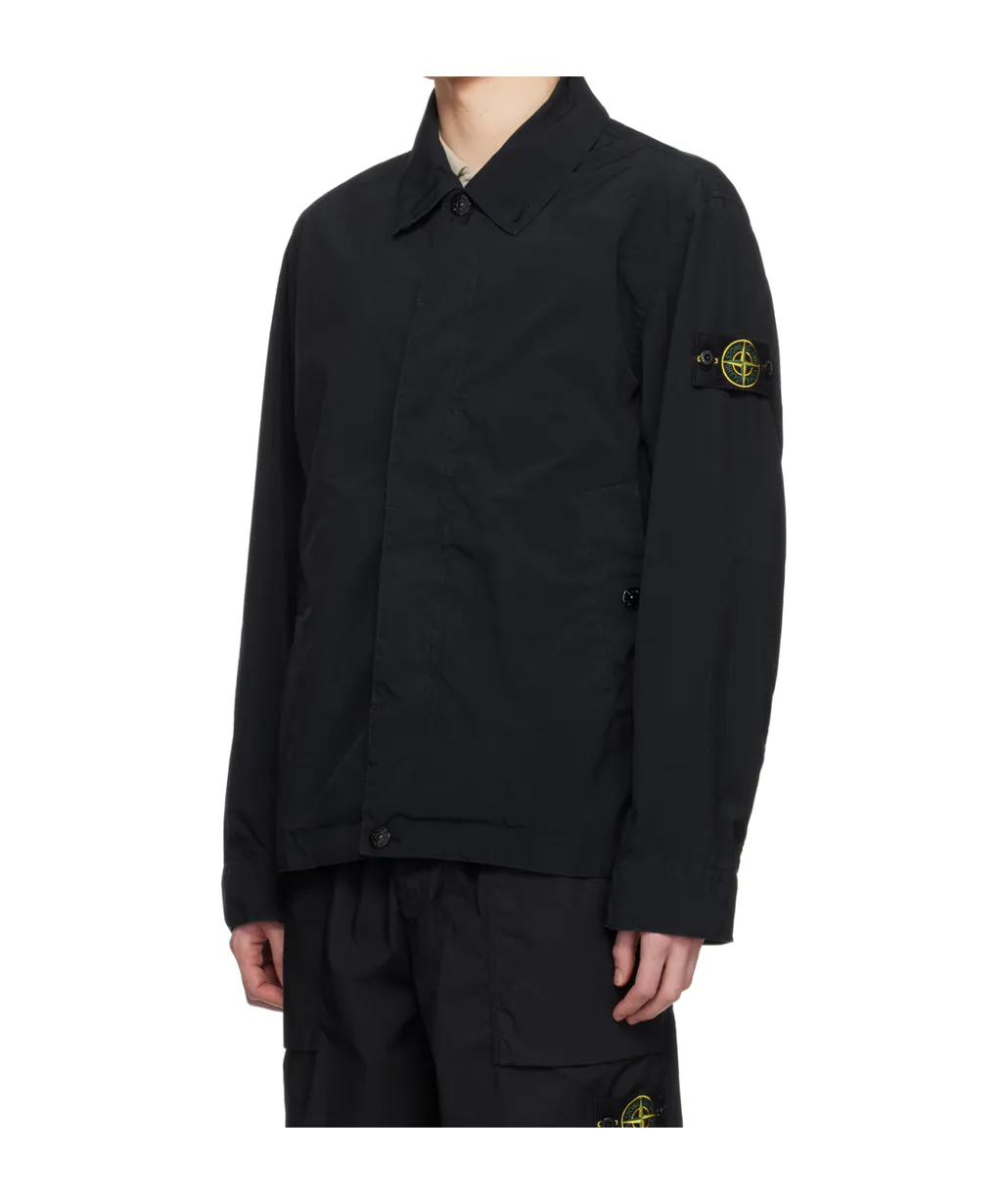 Stone Island Collared Logo Patch Jacket