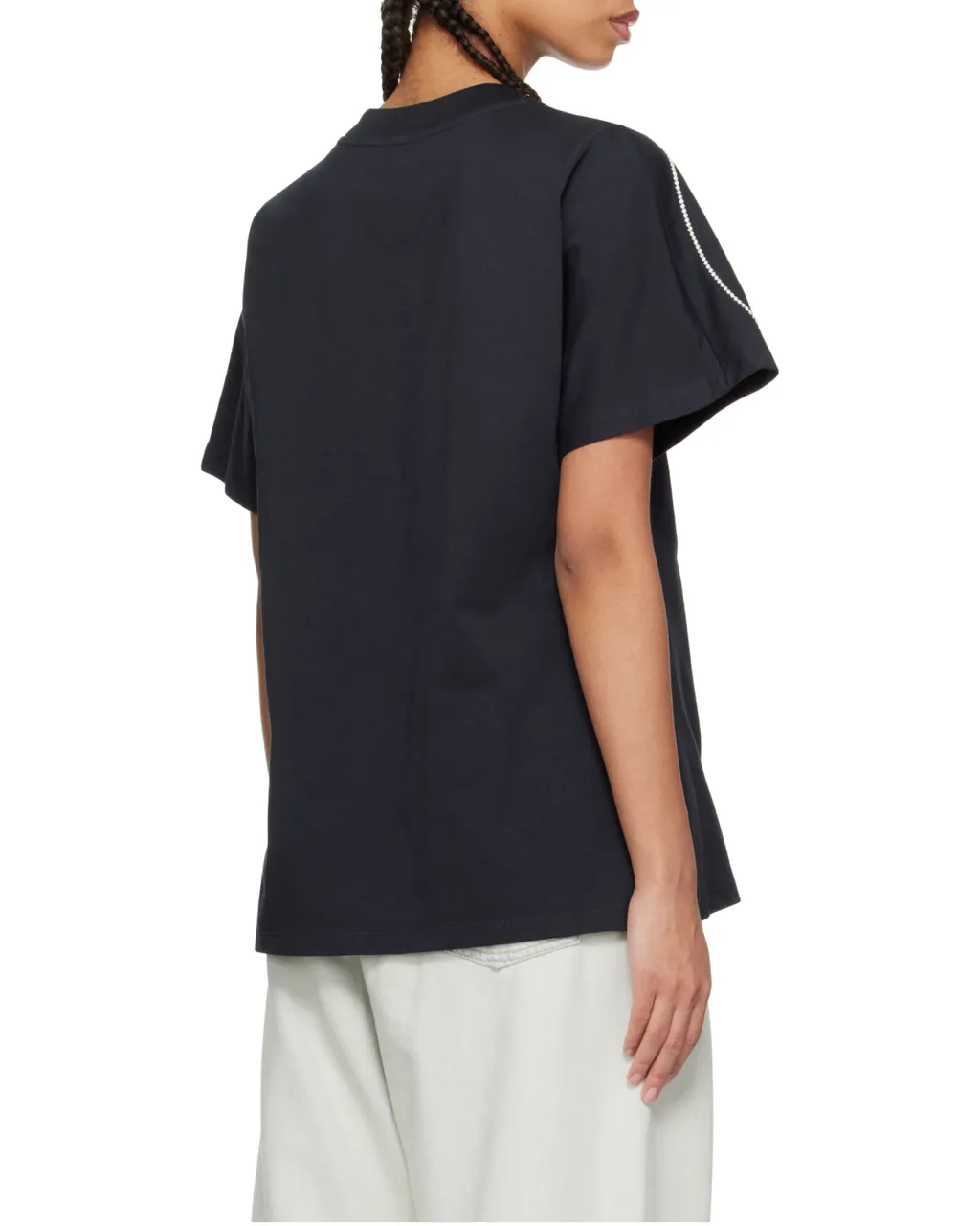 Embroidered Cursive Logo Cotton T-Shirt