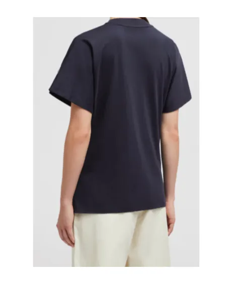 Embroidered Cursive Logo Cotton T-Shirt