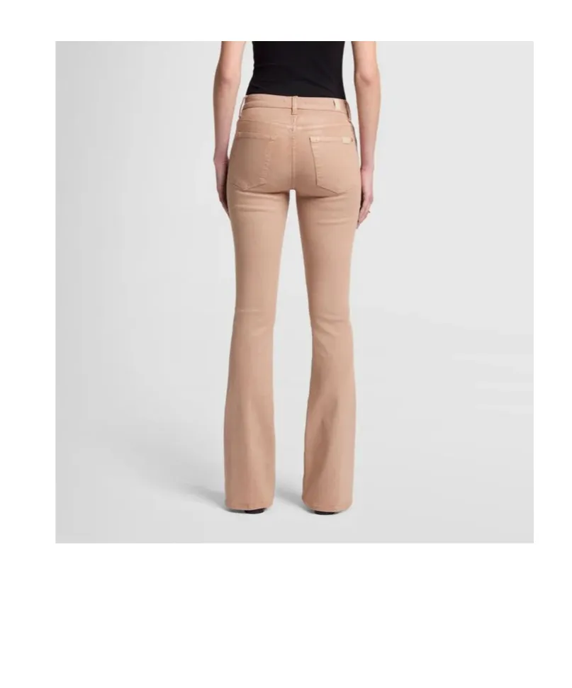 Bootcut Coated Stretch Cafe Crema