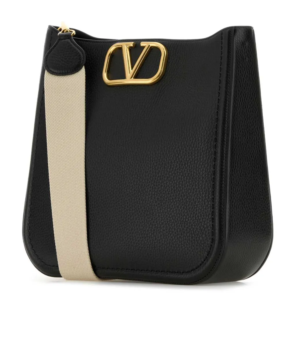 Valentino Alltime Logo Plaque Shoulder Bag