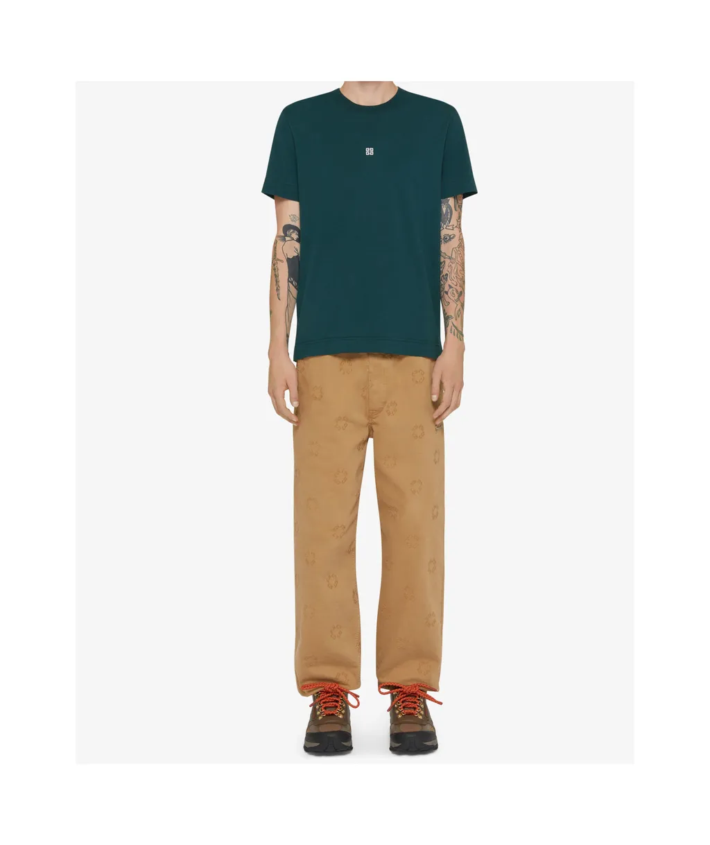Givenchy 4G Embroidered Crewneck T-Shirt