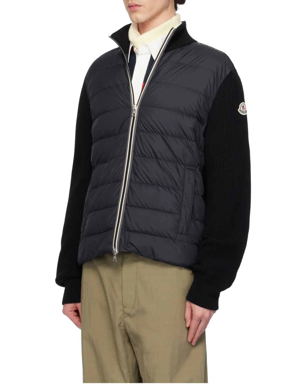 Moncler Zip-Up Down Cardigan