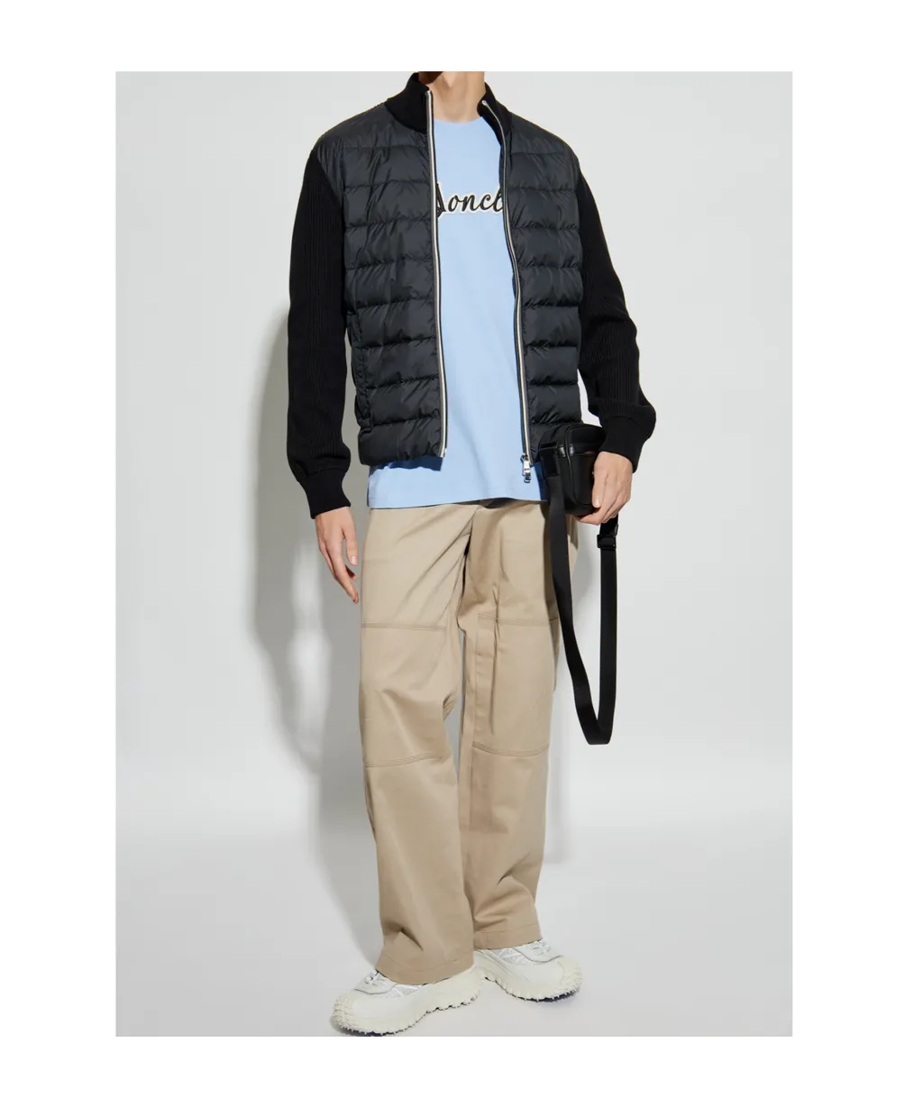Moncler Zip-Up Down Cardigan
