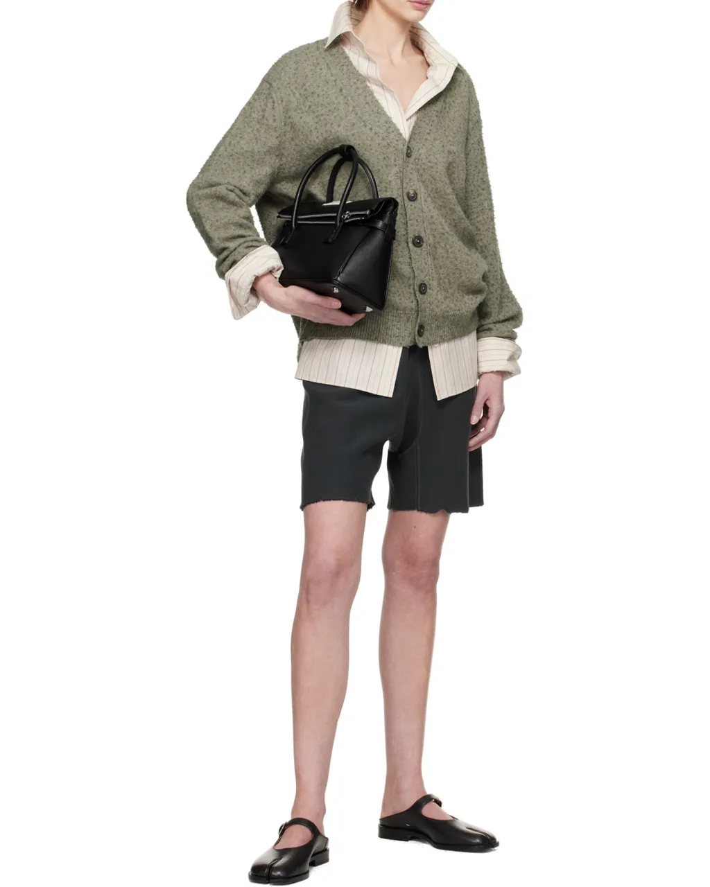 Maison Margiela Long-Sleeved V-Neck Cardigan