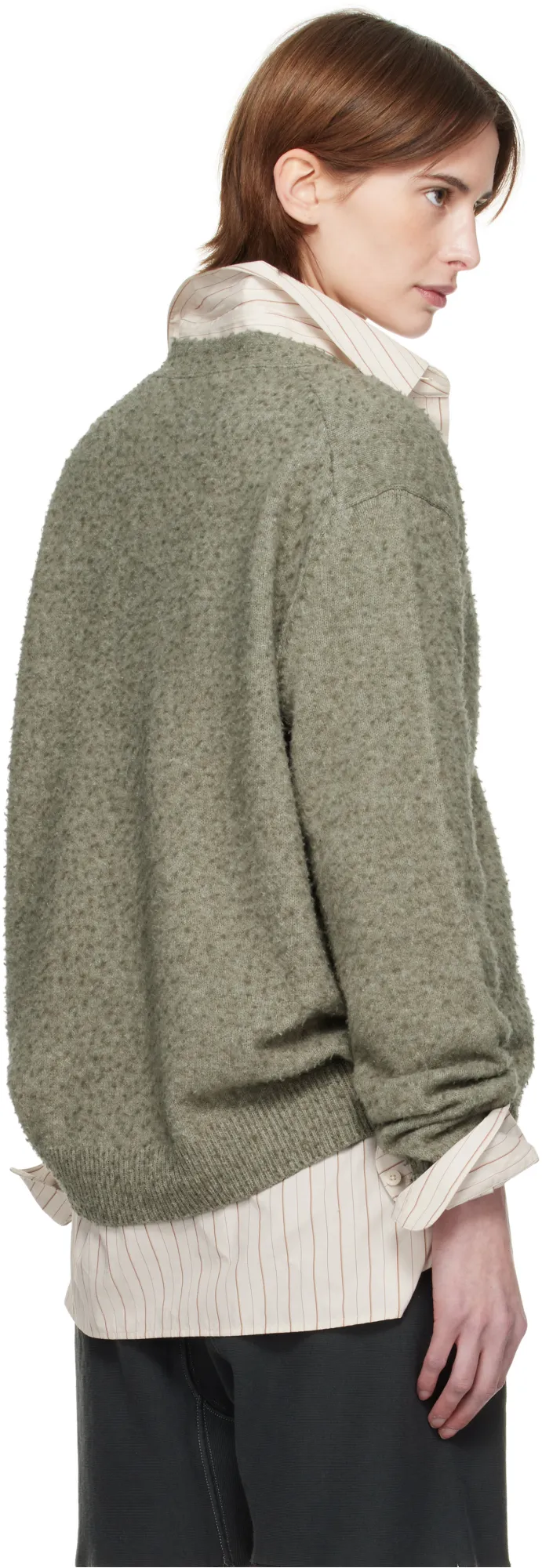 Maison Margiela Long-Sleeved V-Neck Cardigan