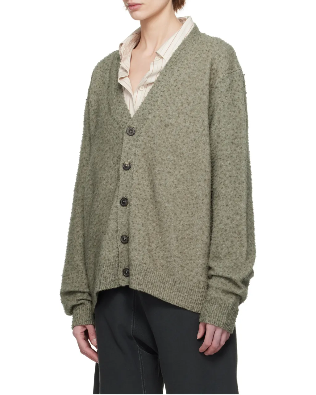 Maison Margiela Long-Sleeved V-Neck Cardigan