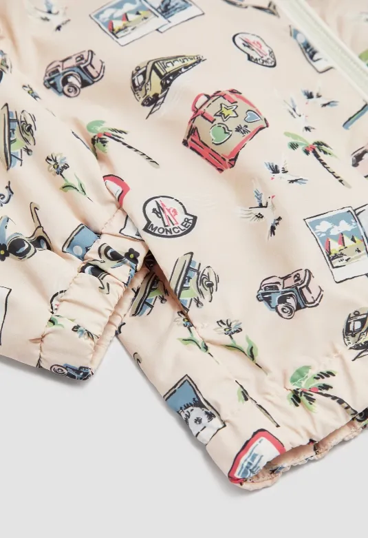 Moncler Enfant Hilda Printed Hooded Jacket
