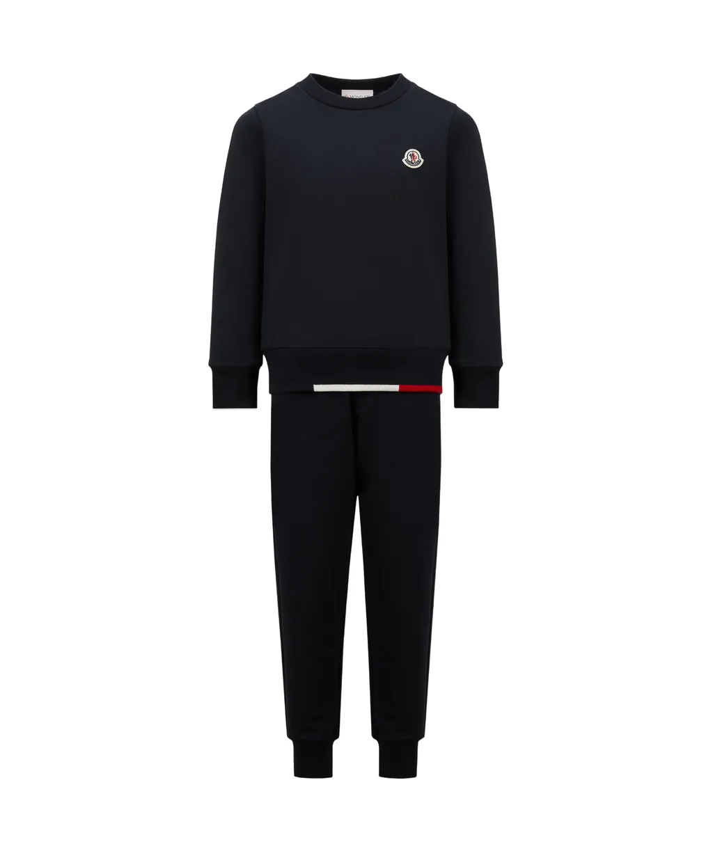 Moncler Enfant Tricolor-Trimmed Tracksuit Set