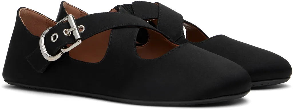 Cross Strap Ballet Flats