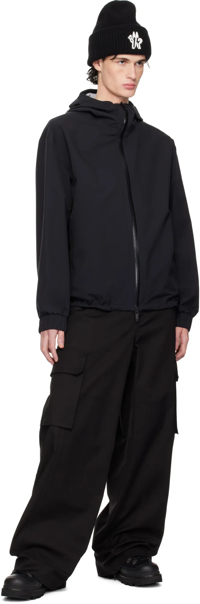 Moncler Zip-Up Hooded Jacket