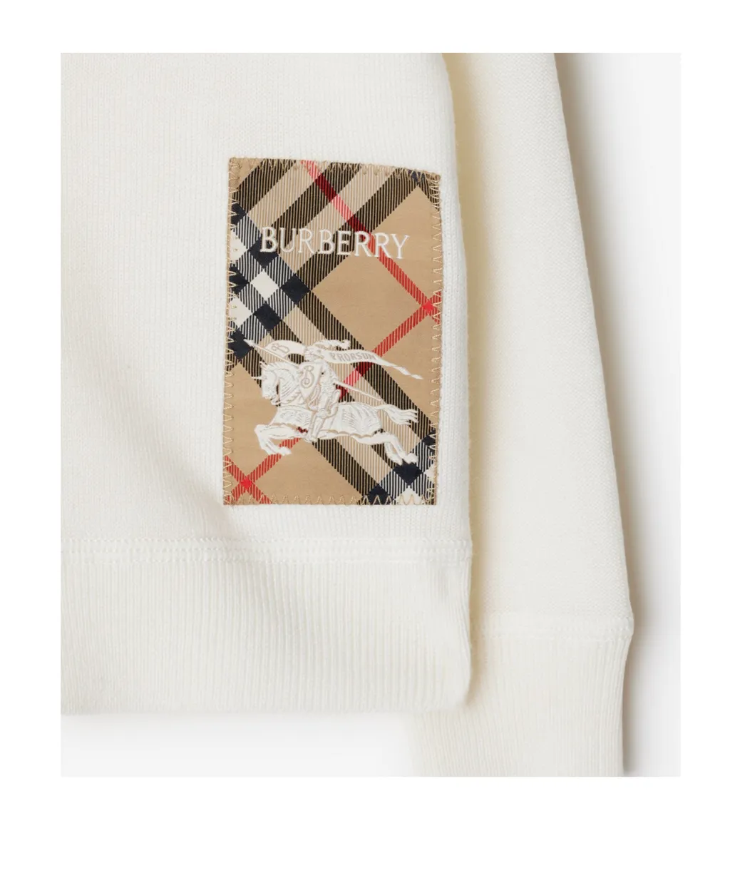 Check Label Wool Cardigan