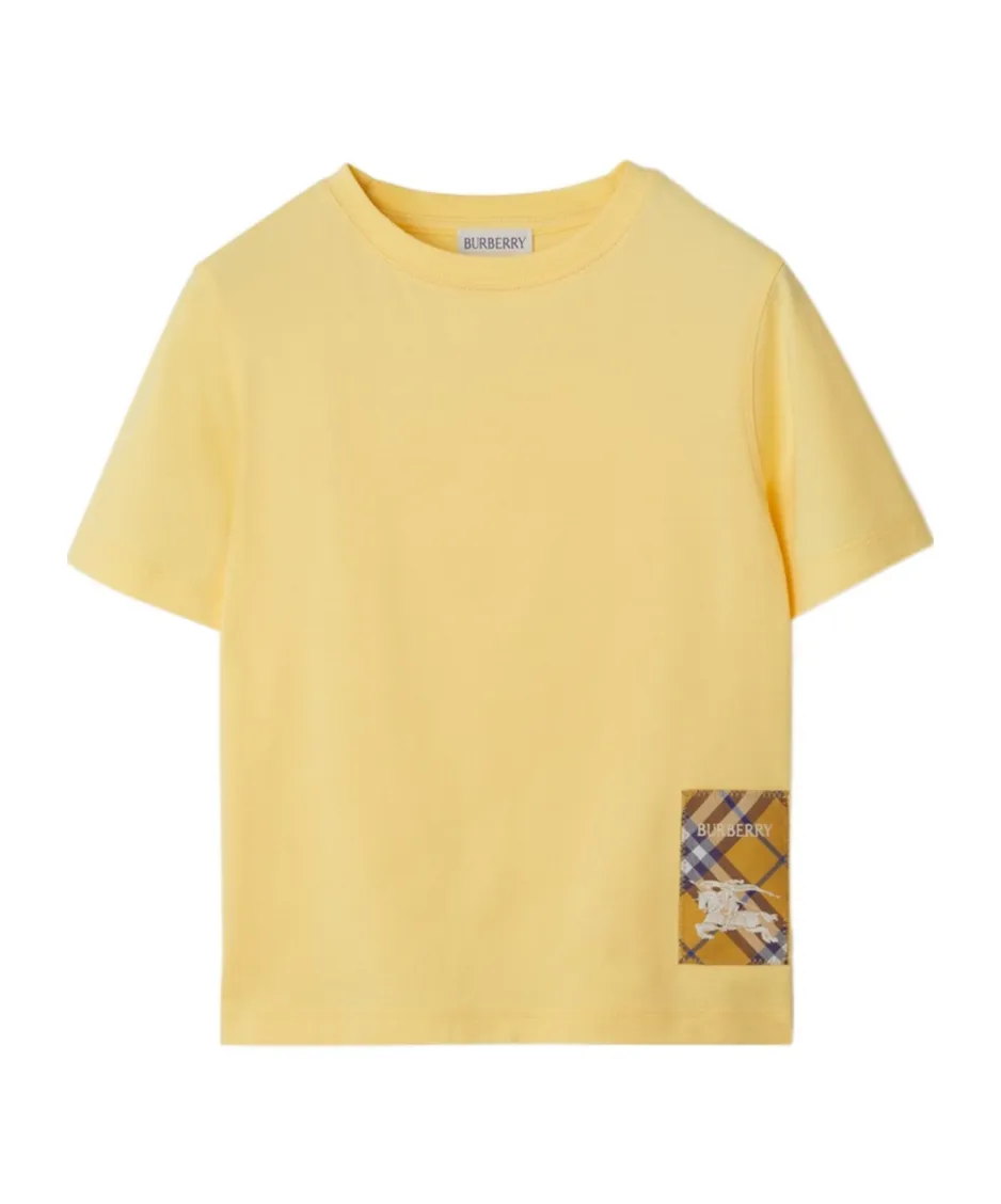 Burberry Kids Check Label T-Shirt