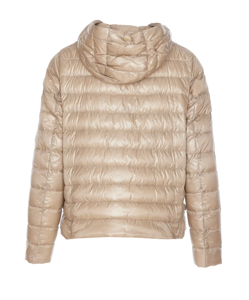 Herno Quilted Hooded Drawstring Puffer Jacket