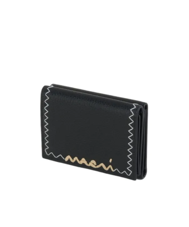 Marni Symbol Logo Trifold Wallet