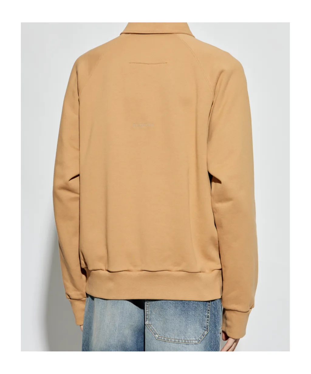 Givenchy Logo Embroidered Long-Sleeve Polo Shirt
