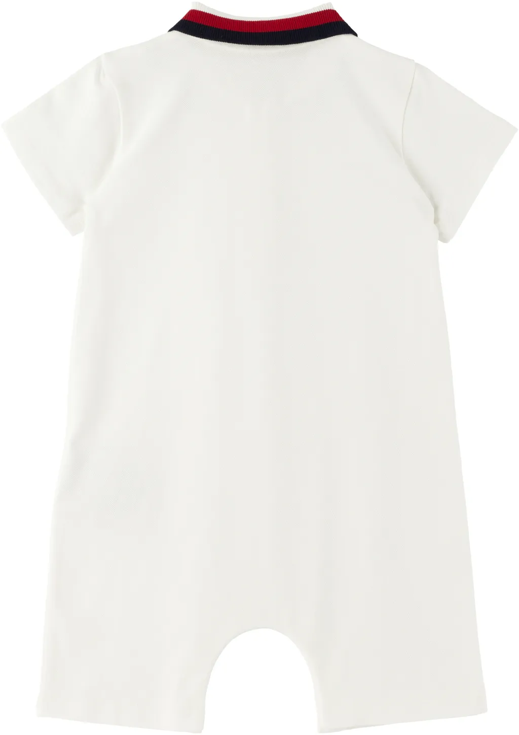 Moncler Enfant Tricolor-Trimmed Romper