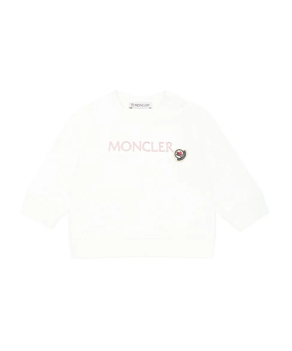 Moncler Enfant Embroidered Logo Sweatshirt