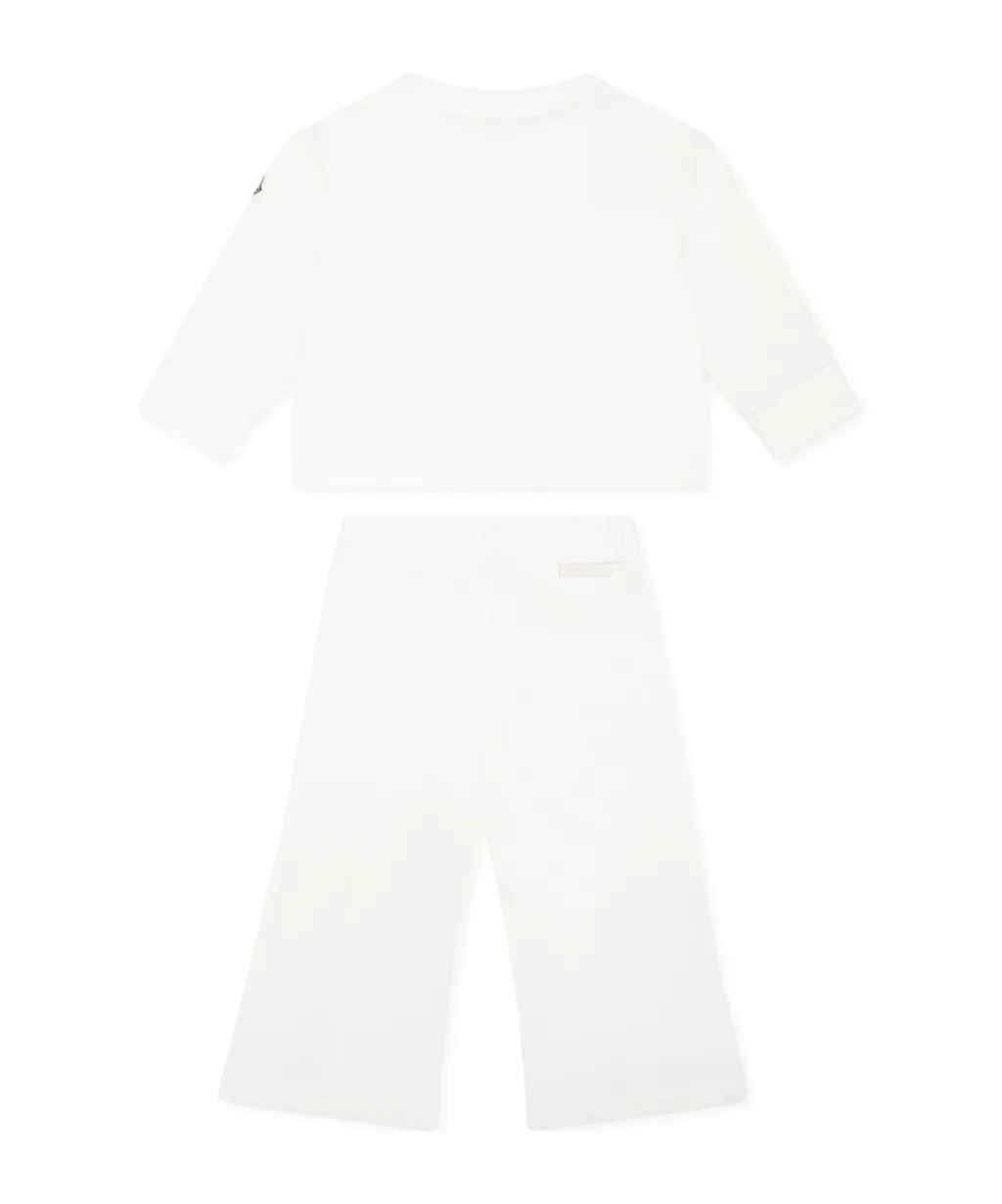 Moncler Enfant Embroidered Cursive Logo Set