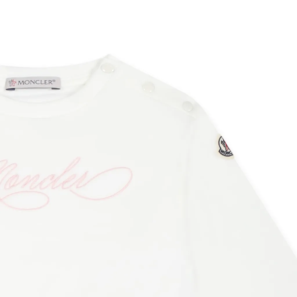 Moncler Enfant Embroidered Cursive Logo Set