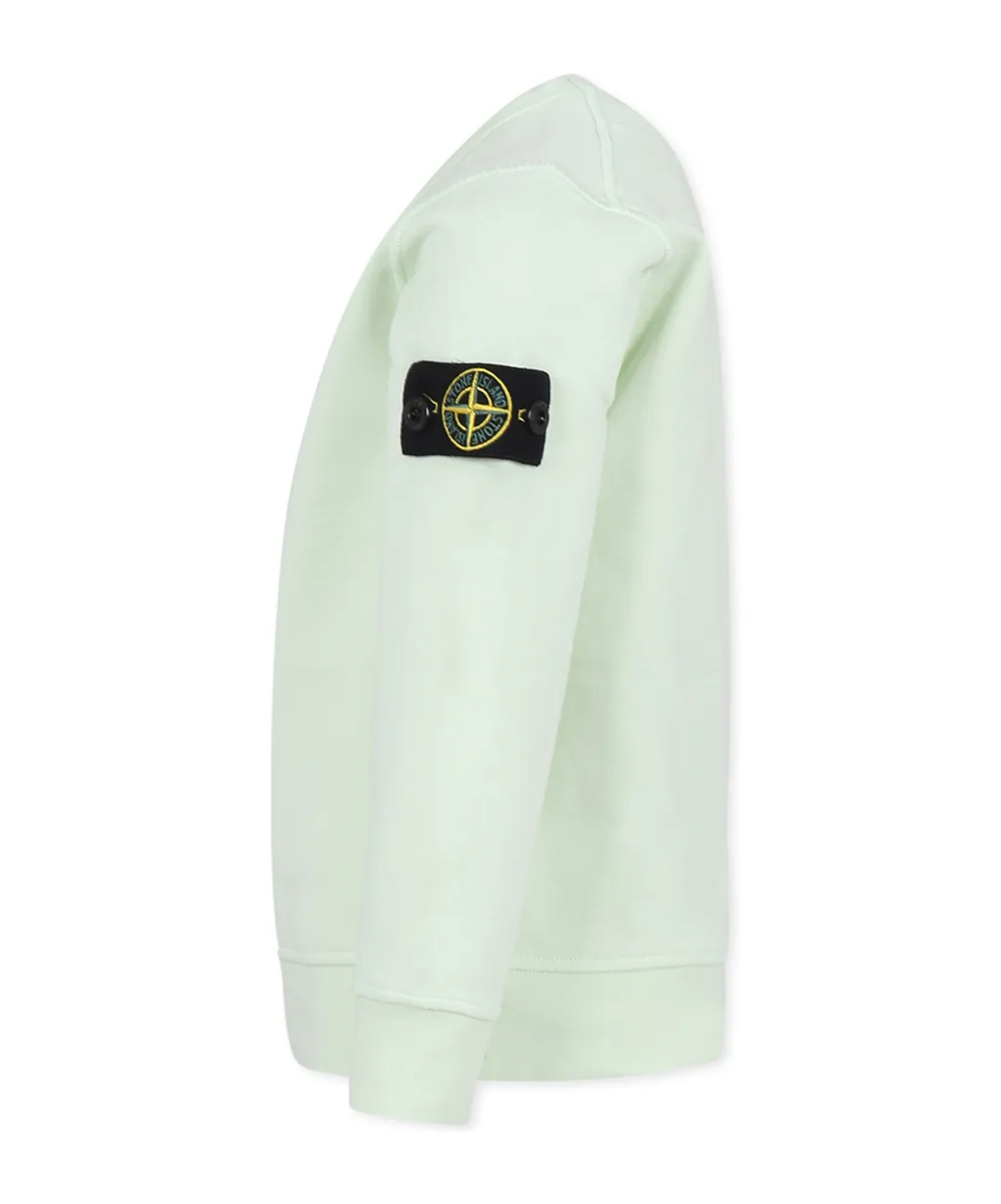 Stone Island Junior Logo Patch Crewneck Sweatshirt