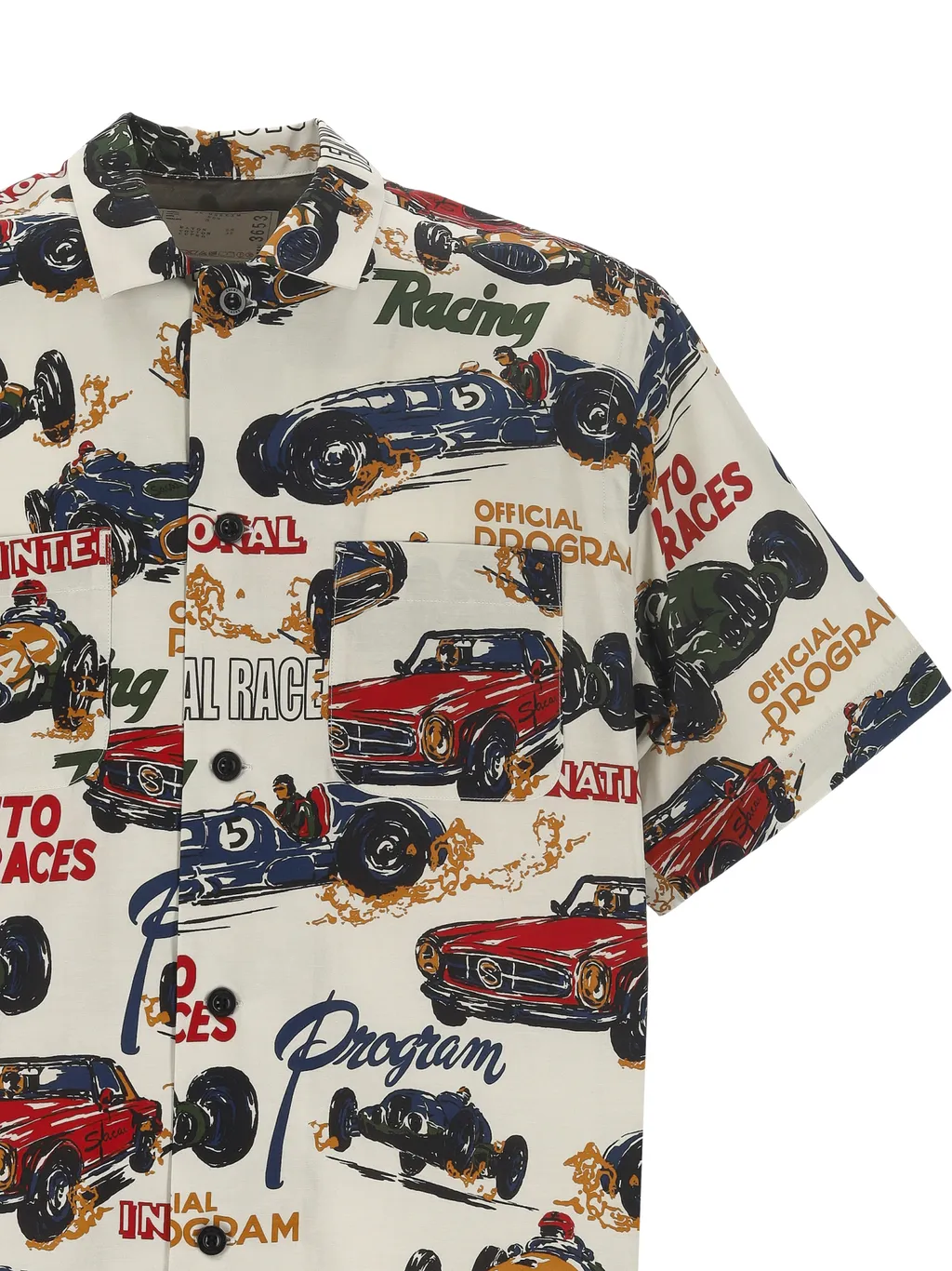 Sacai Tropical Printed Short-Sleeved Shirt