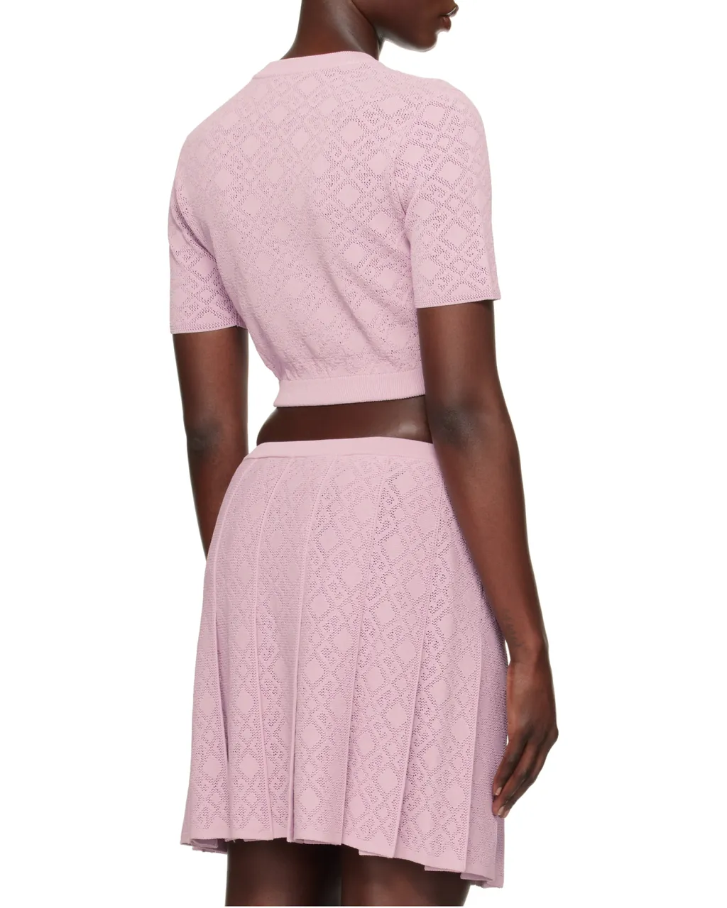 Givenchy Monogram 72 Jacquard Short-Sleeve Knit Top