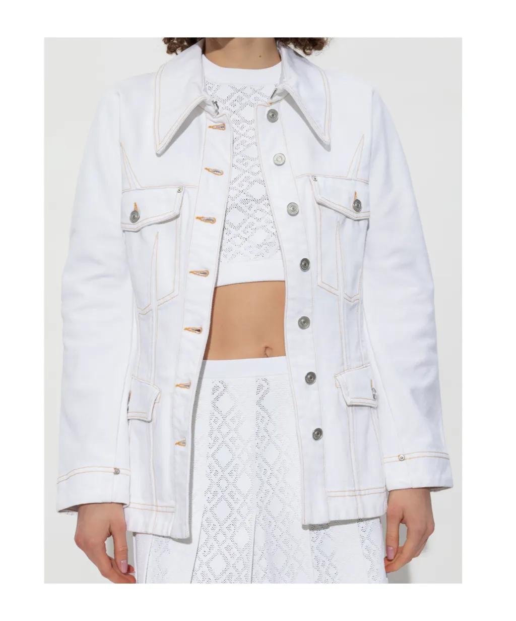 Givenchy Collared Button-Up Denim Jacket