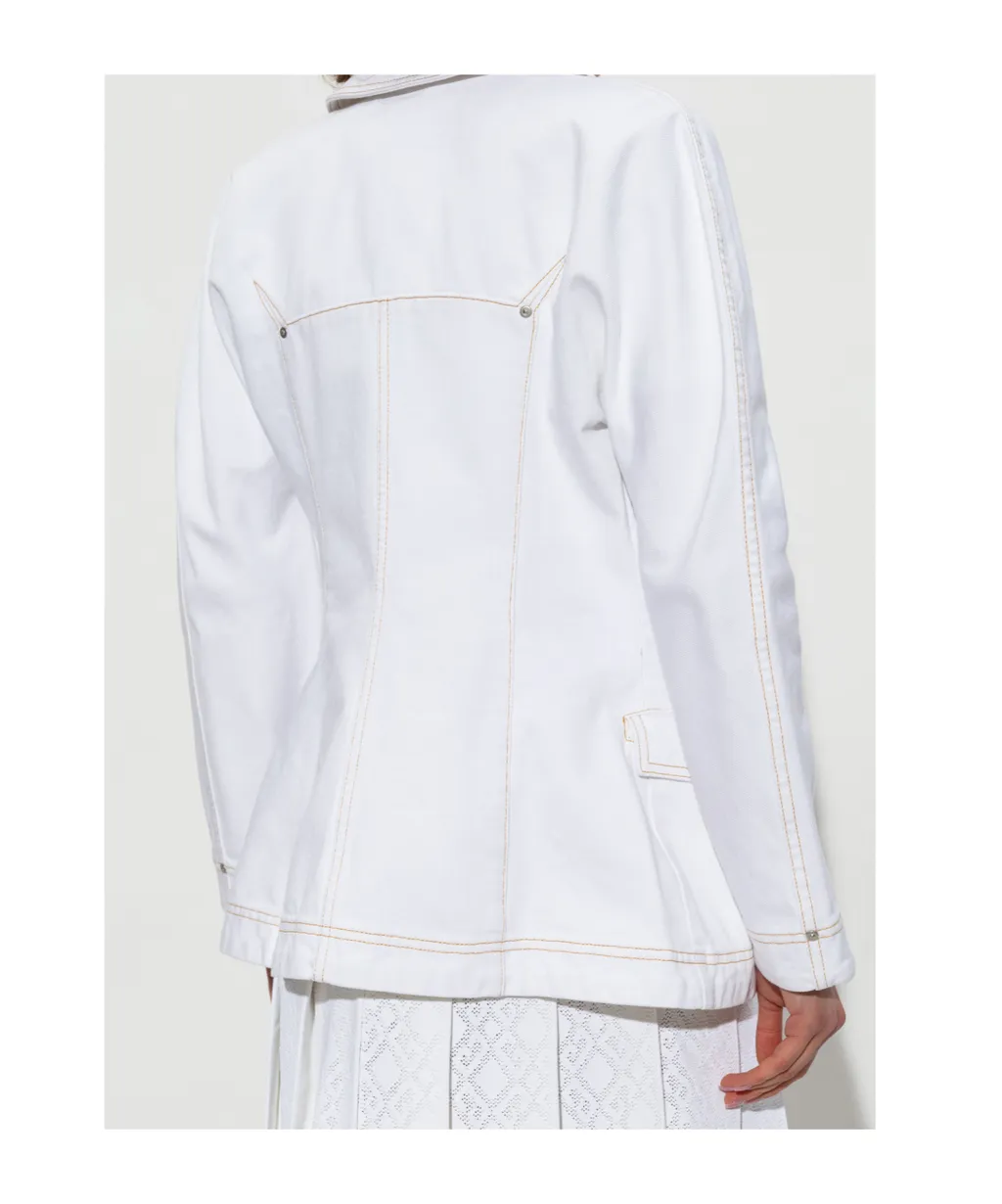 Givenchy Collared Button-Up Denim Jacket