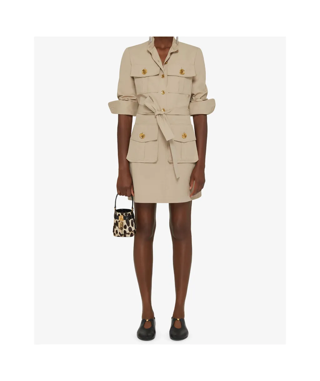 Givenchy Tied-Waist Safari Dress