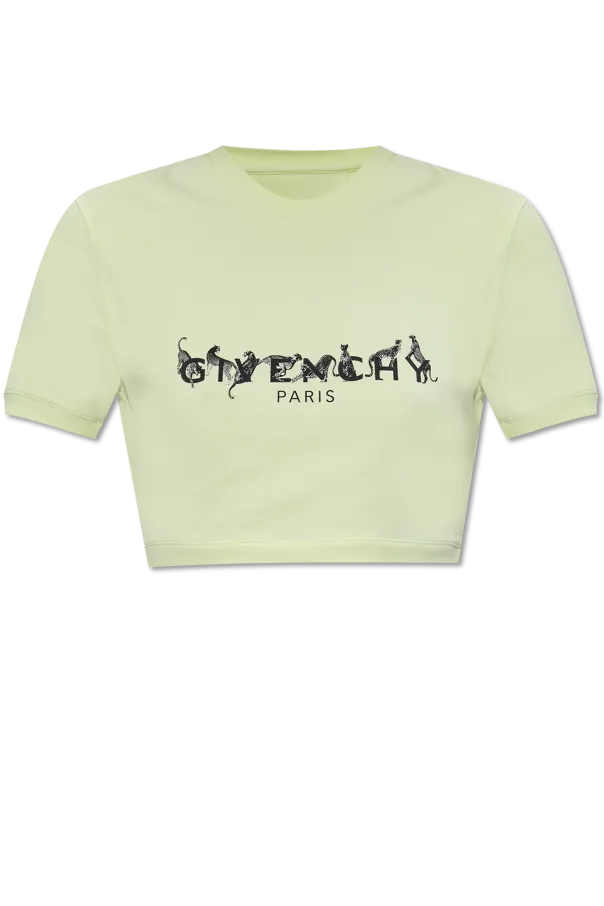 Givenchy Logo Printed Cropped T-Shirt