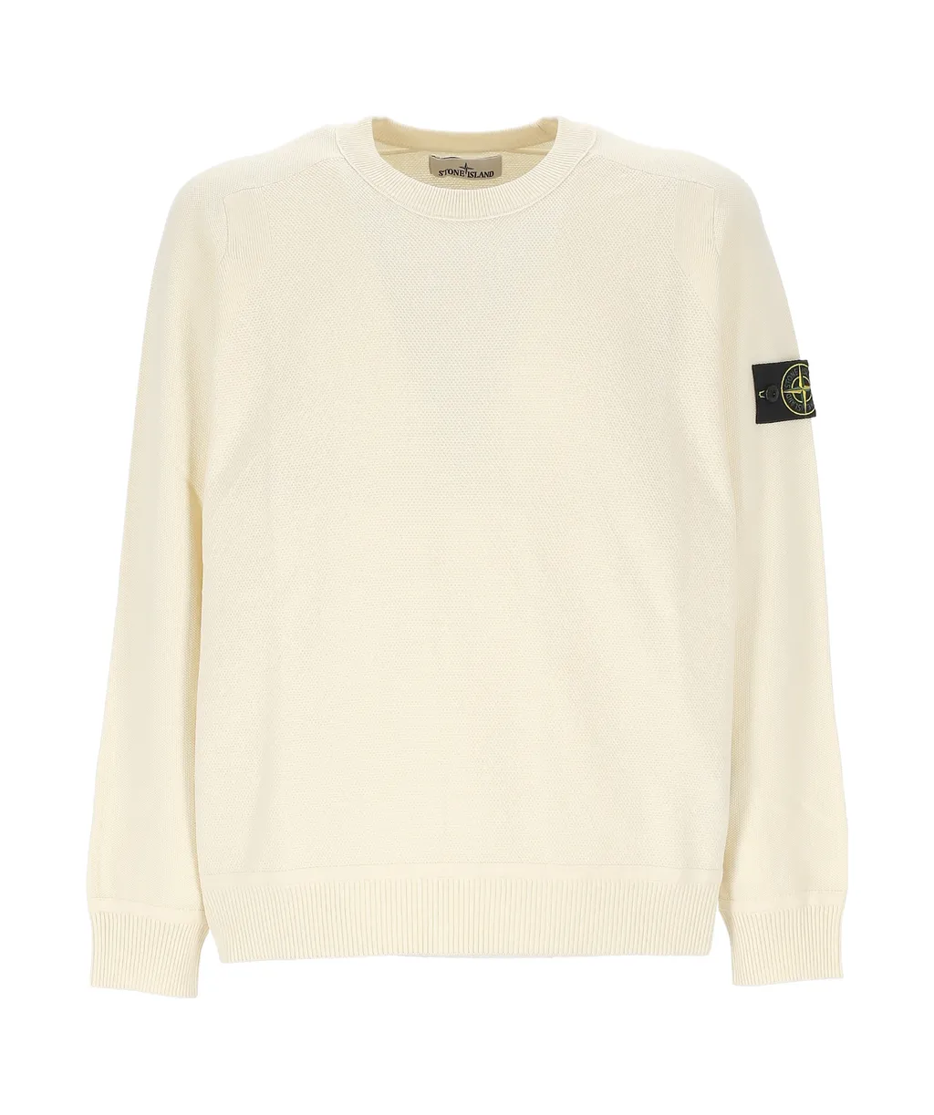 Stone Island Logo-Patch Crewneck Sweatshirt