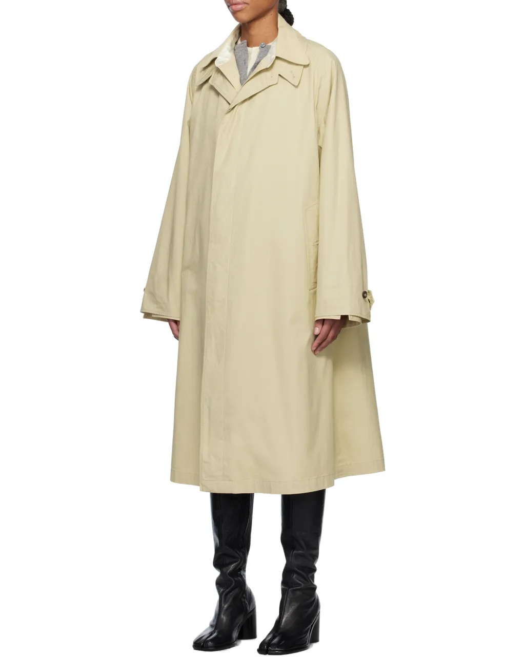 Maison Margiela Layered Mid-Length Trench Coat