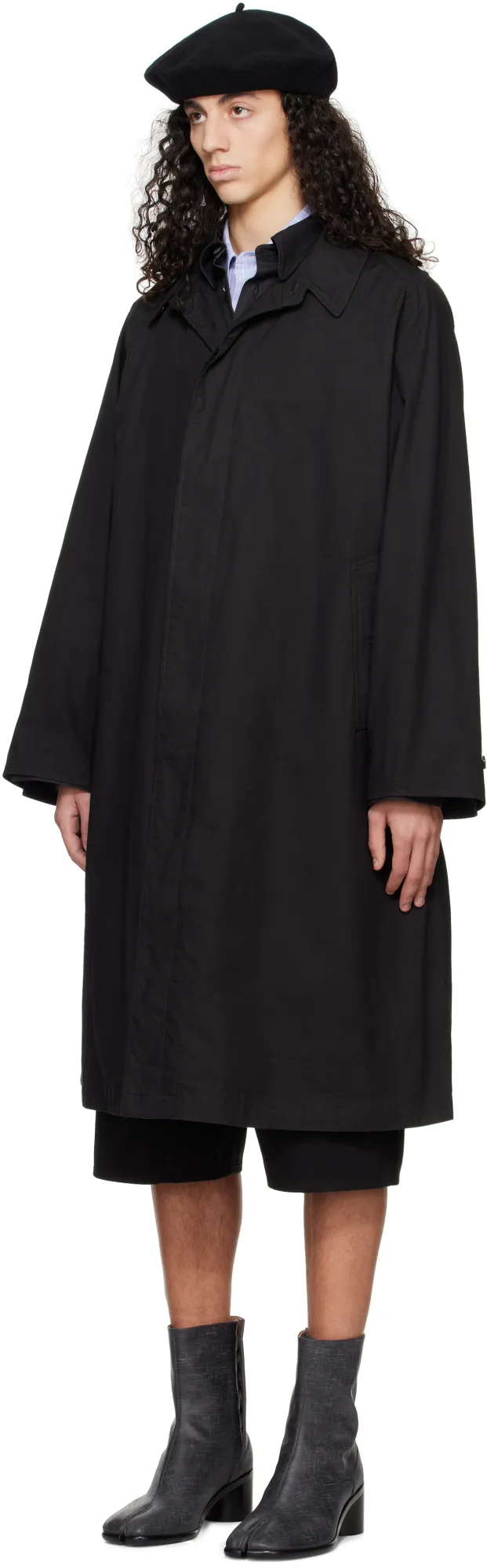 Maison Margiela Layered Mid-Length Trench Coat