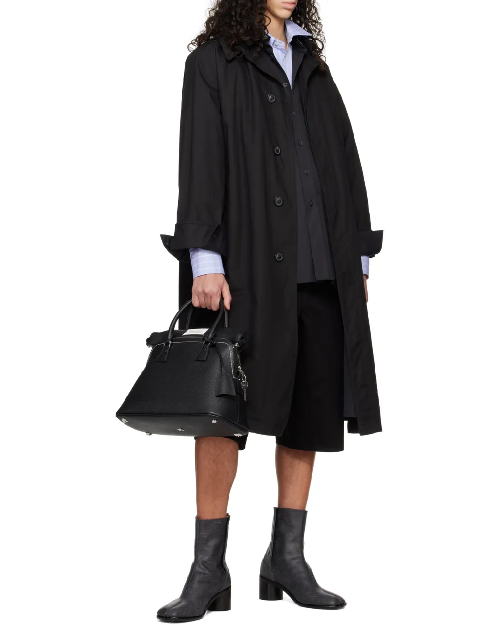 Maison Margiela Layered Mid-Length Trench Coat