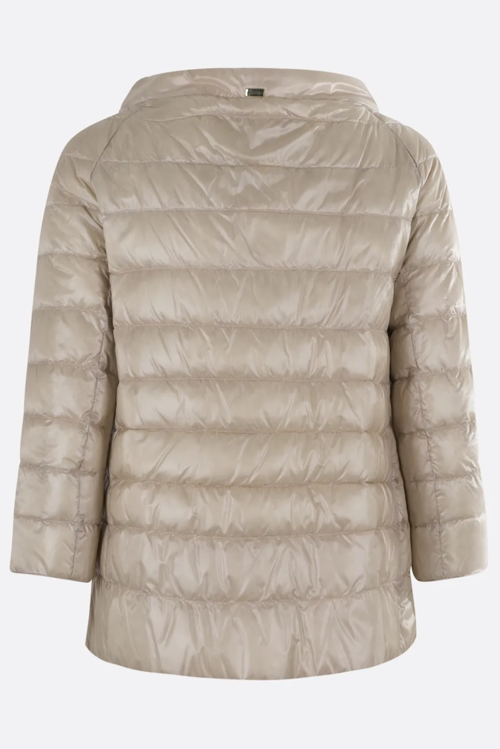 Snap-Button Quilt Down Jacket