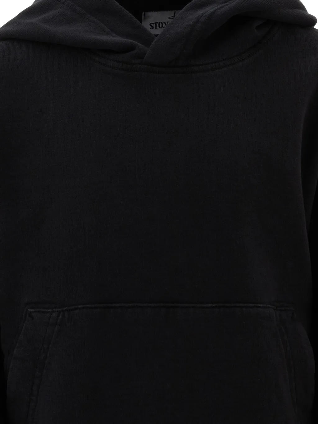 Stone Island Junior Compass Patch Fleece Hoodie