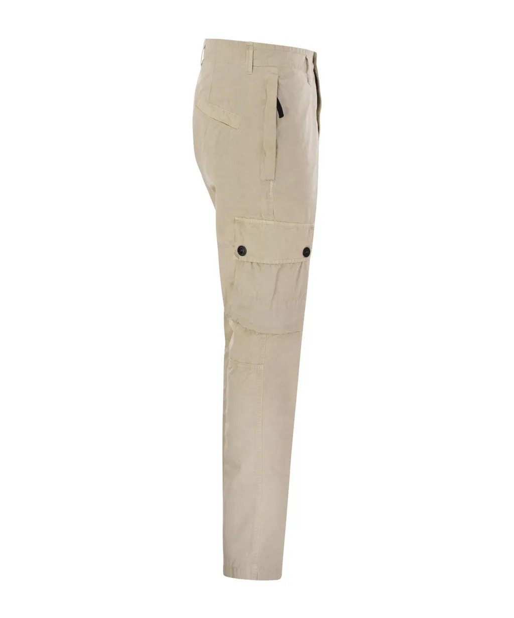 Stone Island Brushed Old Effect Slim Fit Cargo Trousers