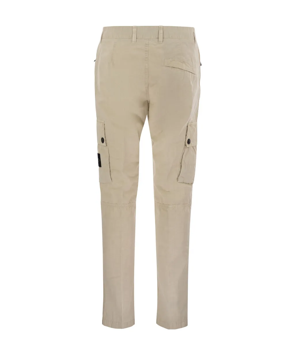 Stone Island Brushed Old Effect Slim Fit Cargo Trousers