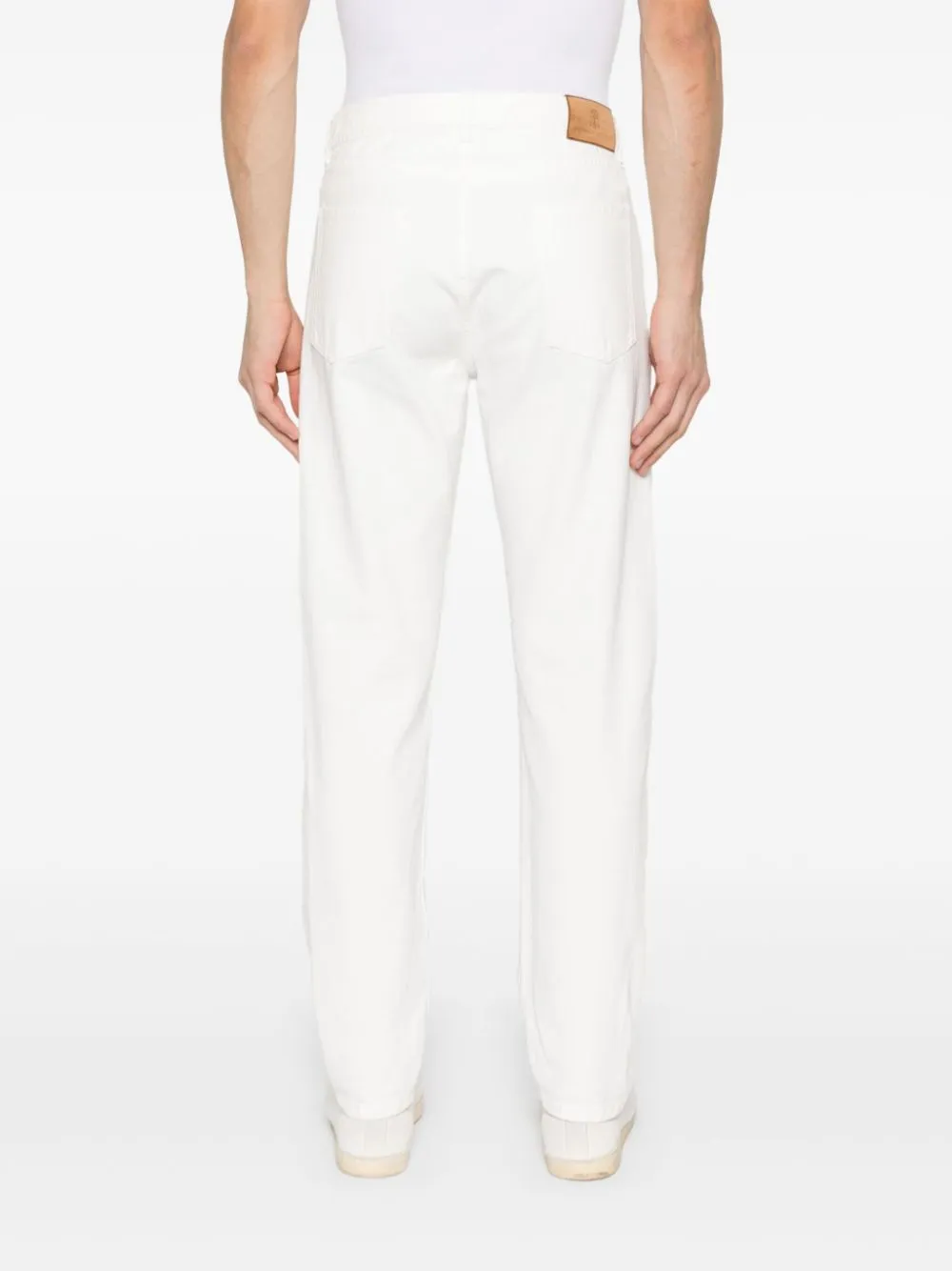 Brunello Cucinelli Garment-Dyed Iconic Fit Five-Pocket Trousers