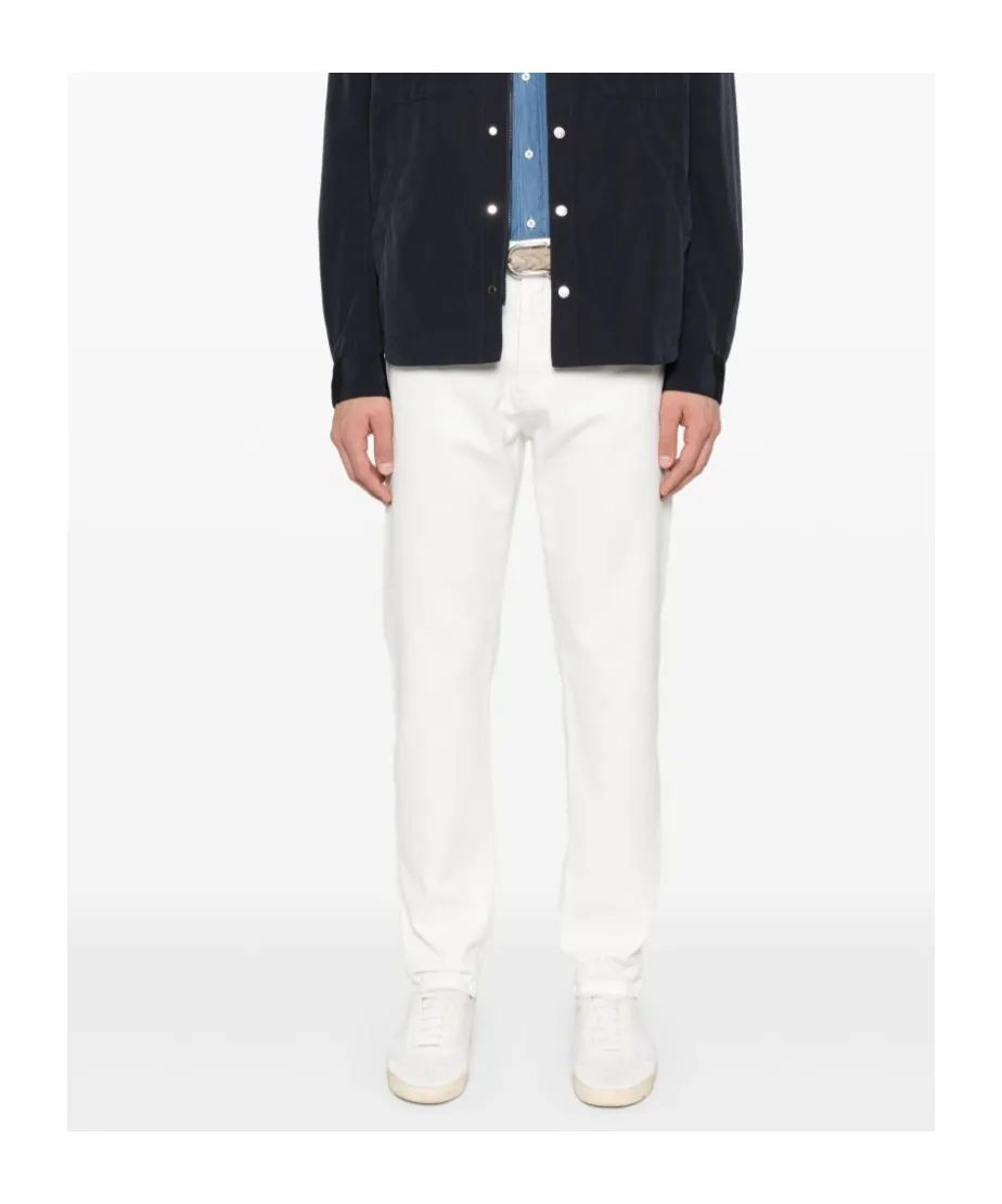 Brunello Cucinelli Garment-Dyed Iconic Fit Five-Pocket Trousers