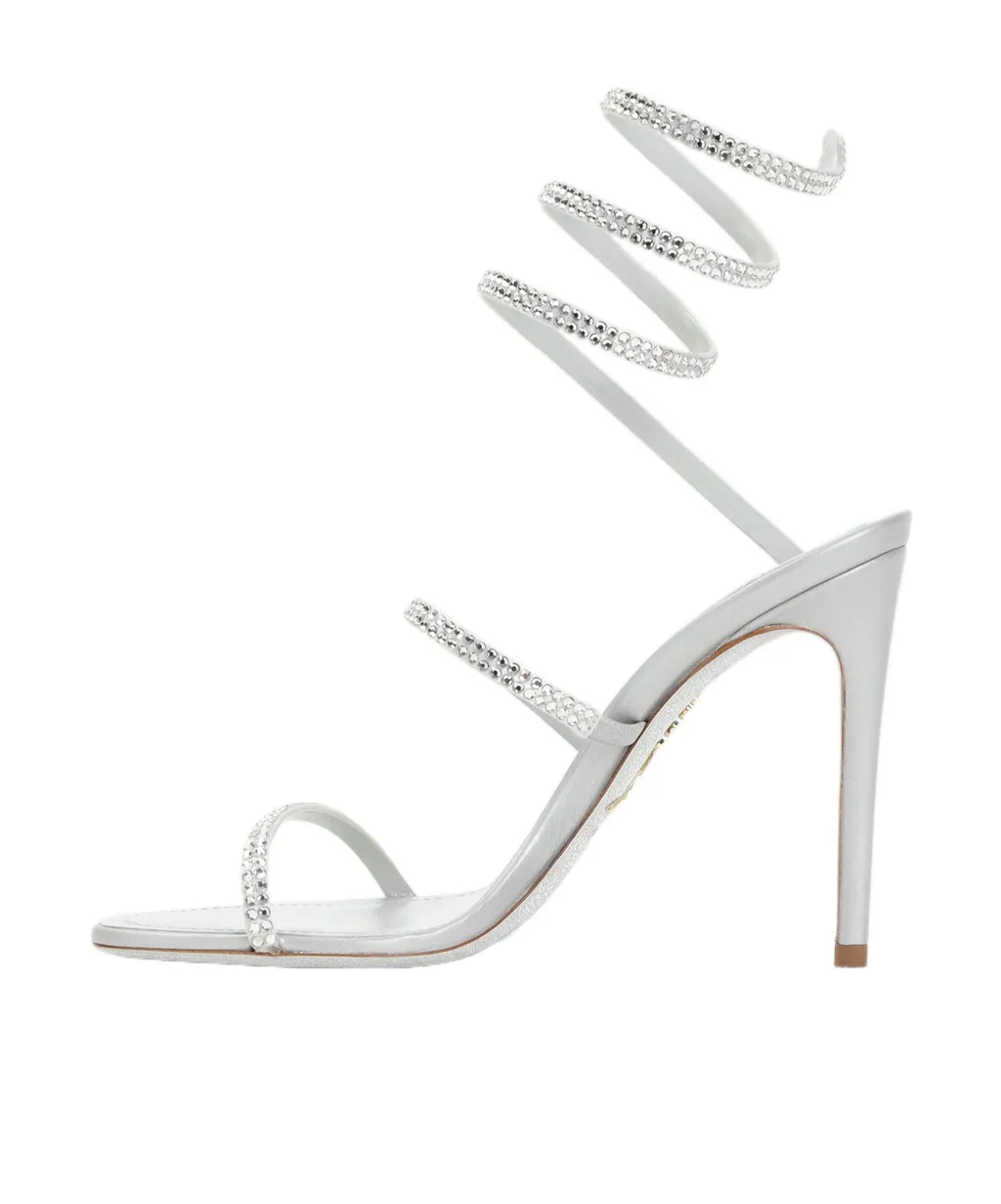 Ren Caovilla Cleo Embellished Heeled Sandals