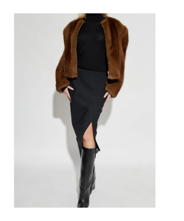 Logo-Plaque Skirt