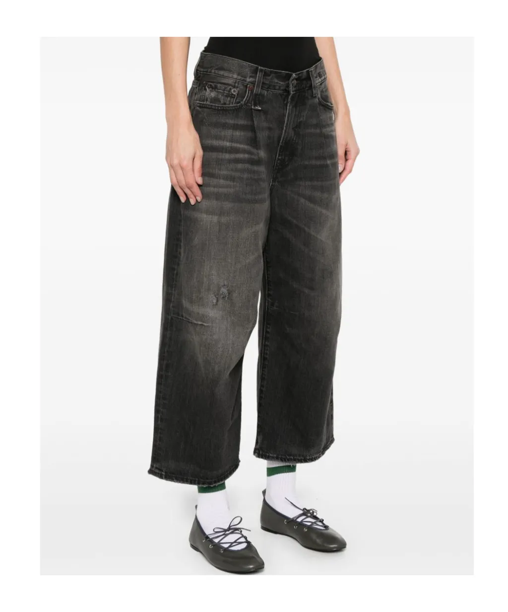 Cropped Wide-Leg Jeans