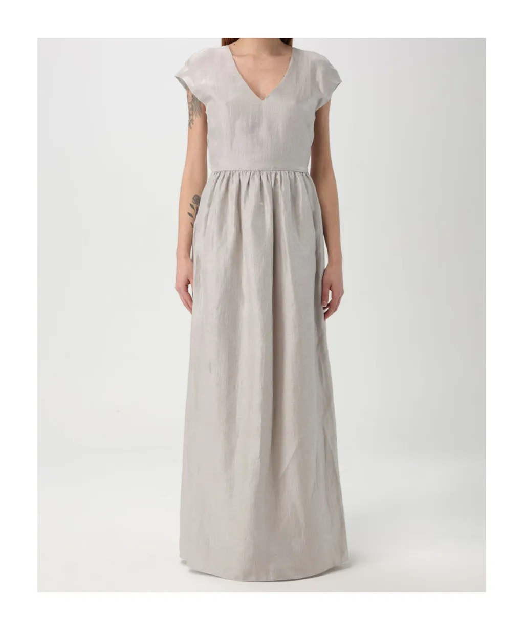 Emporio Armani V-Neck Long Dress
