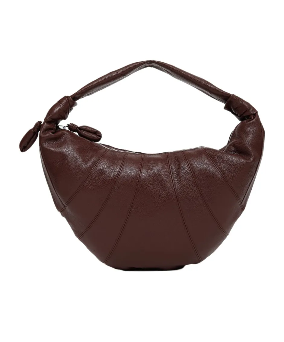 Lemaire Fortune Croissant Logo Embossed Shoulder Bag