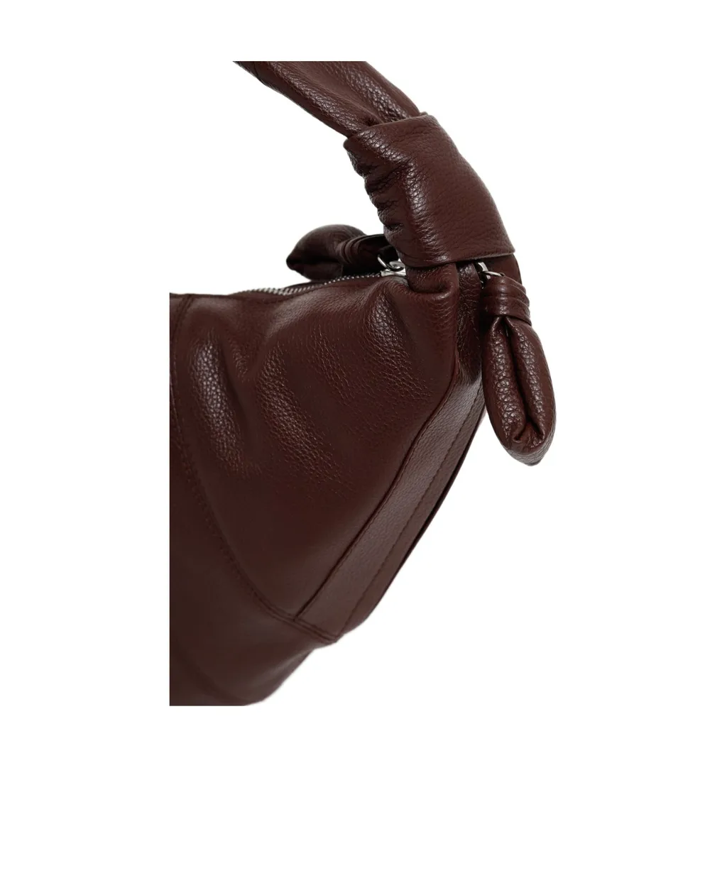 Lemaire Fortune Croissant Logo Embossed Shoulder Bag