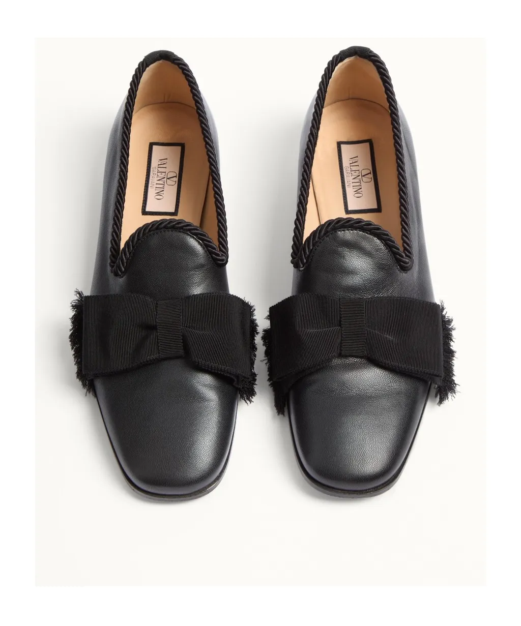 Valentino Fringe Detailed Slip-On Loafers